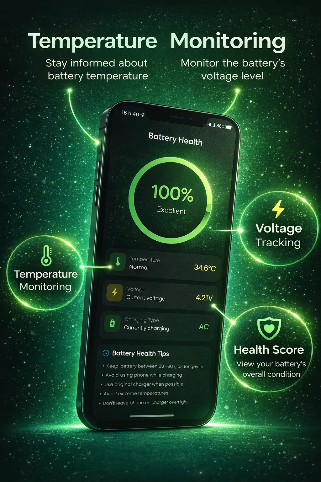 Battery Health Monitor screenshot